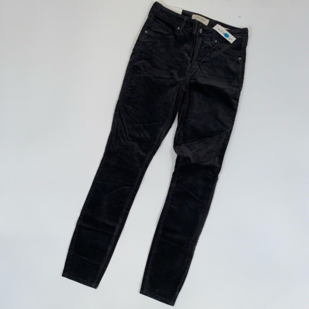 PacSun velvet-cord mid rise skinny gray pants